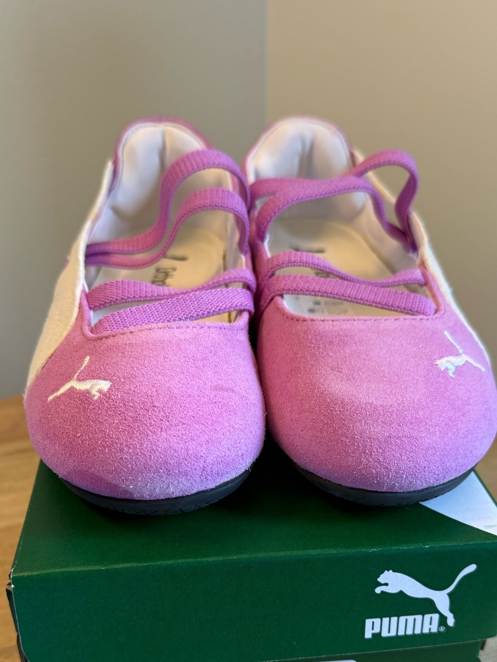 NWT Puma Women’s Mauve Pop Speedcat Ballet Sneaker with White Stripe size 6 1/2 - Picture 11 of 11